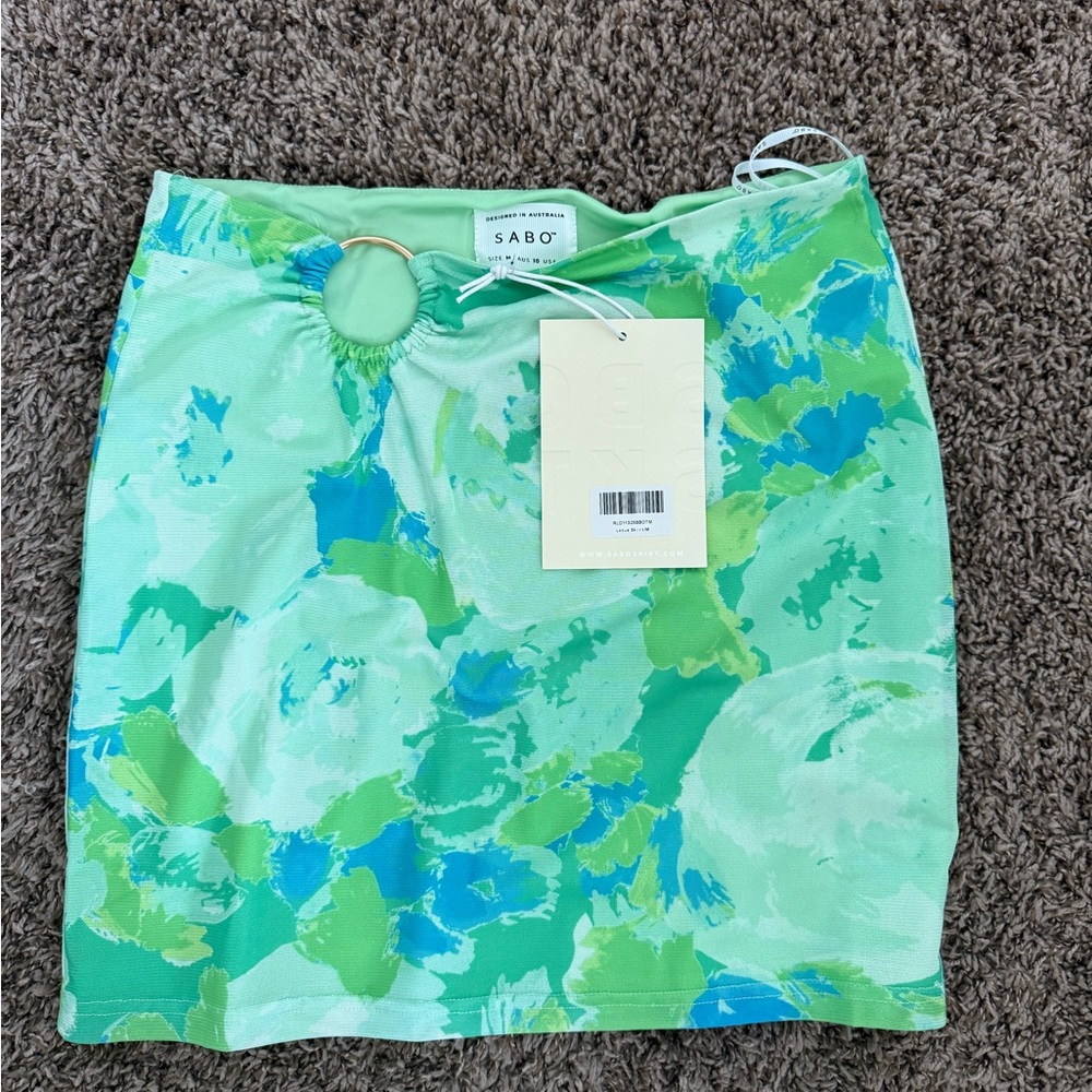 SABO GREEN SKIRT - Picture 4 of 4